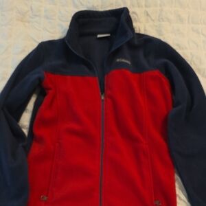 Columbia Navy and Scarlet Fleece Jacket